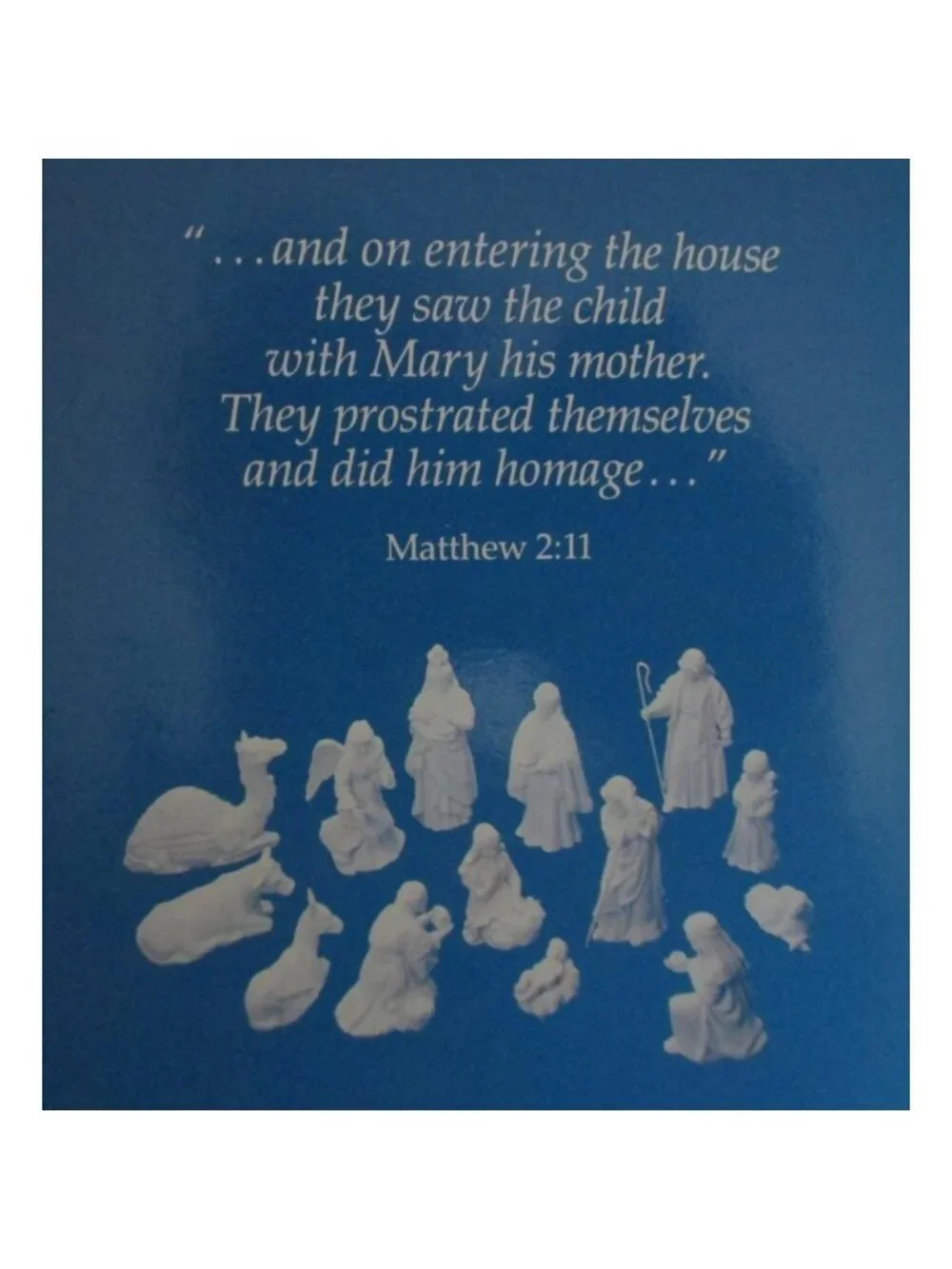 Vintage Avon Nativity Innkeeper Figurine: 1988 Porcelain Bisque, Original Box
